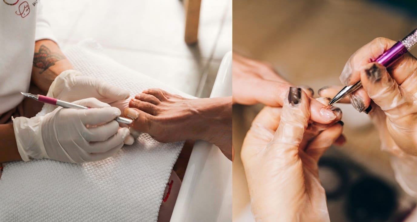 Professional Pedicure and Manicure Salon Treatment