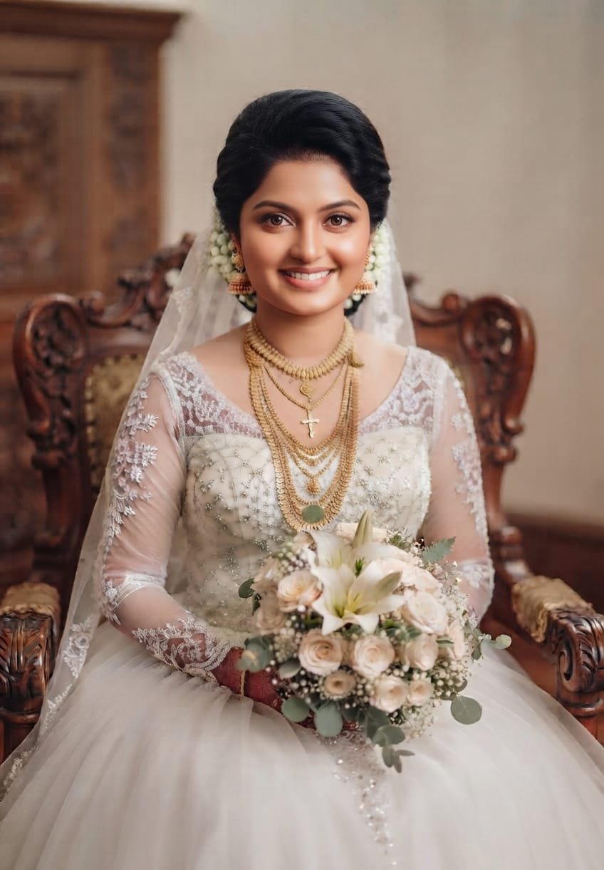 Christian Bridal Makeup and Styling in Trivandrum at Vedhas Refinery