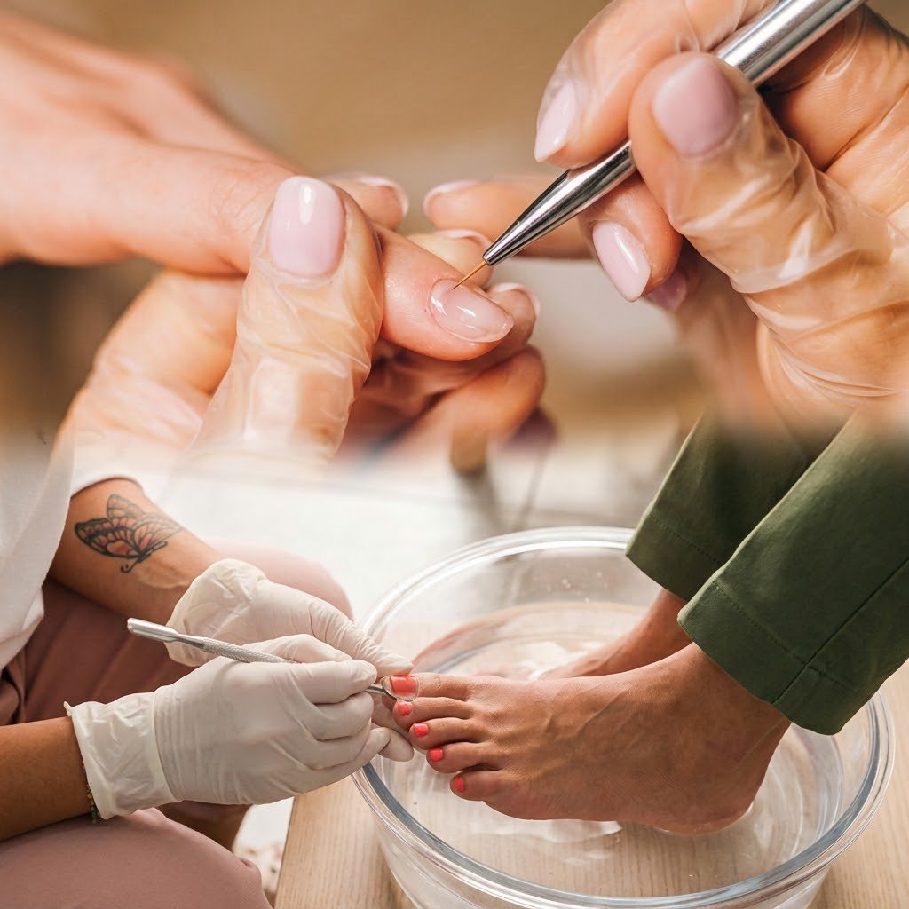 manicure and pedicure service at vedhas refinery trivandrum